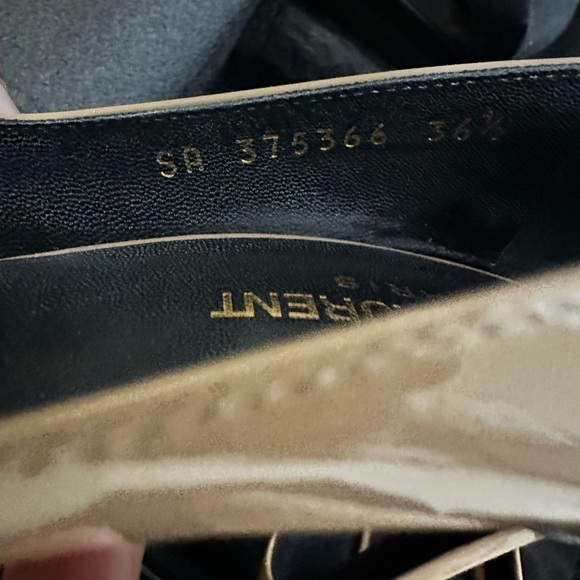 Authentic YSL Patent Leather Nude Pumps. 36.5 - Picture 4 of 6